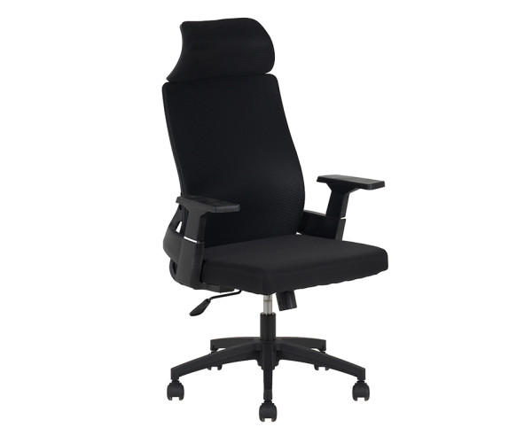 A9925 ΜΑΥΡO MESH ΠΟΛΥΘΡΟΝΑ ΓΡΑΦΕΙΟΥ 64X60X43-110/52-119εκ.